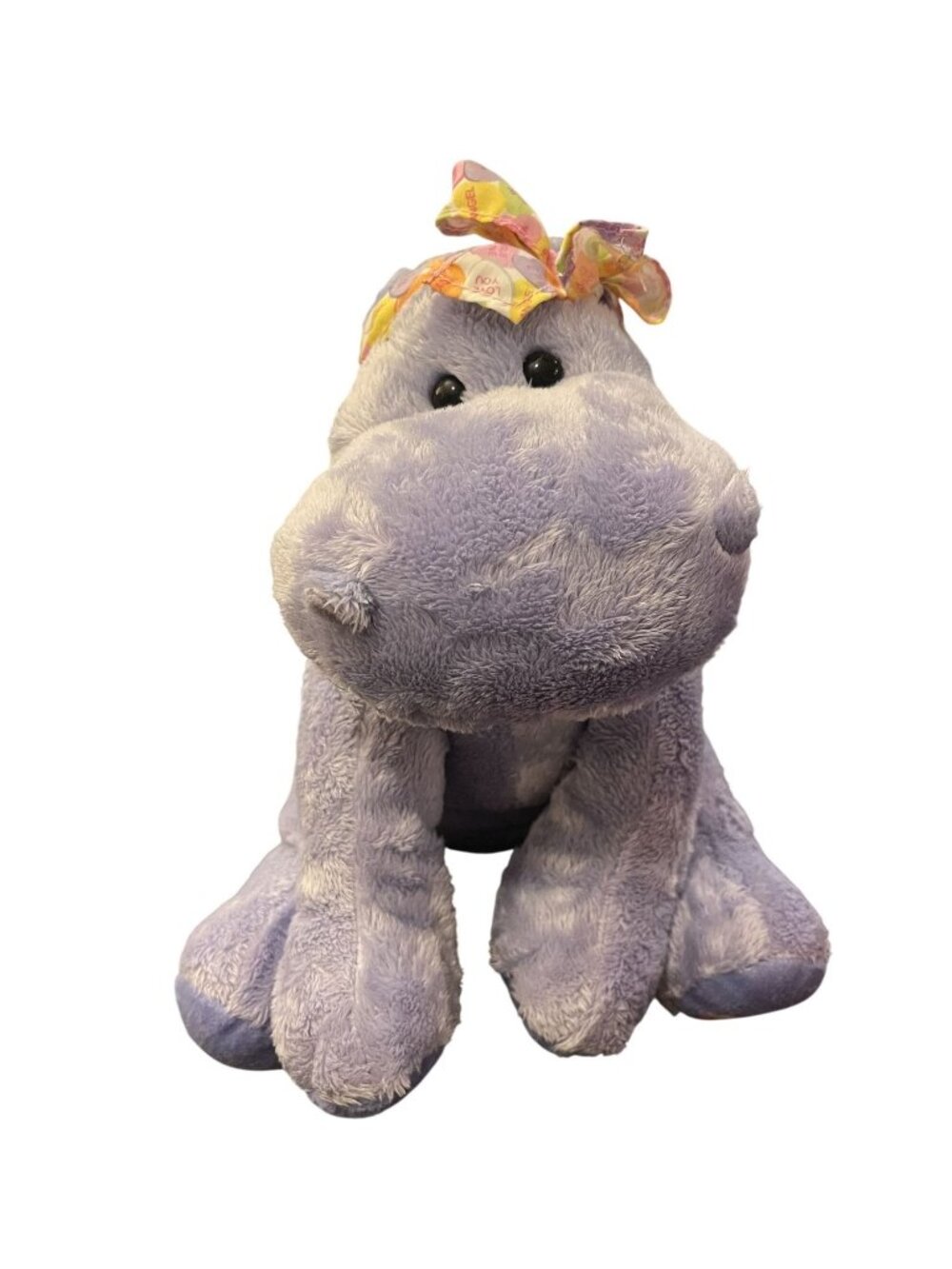 Vintage Applause Purple Hippopotamus SweetHearts Plush 9"